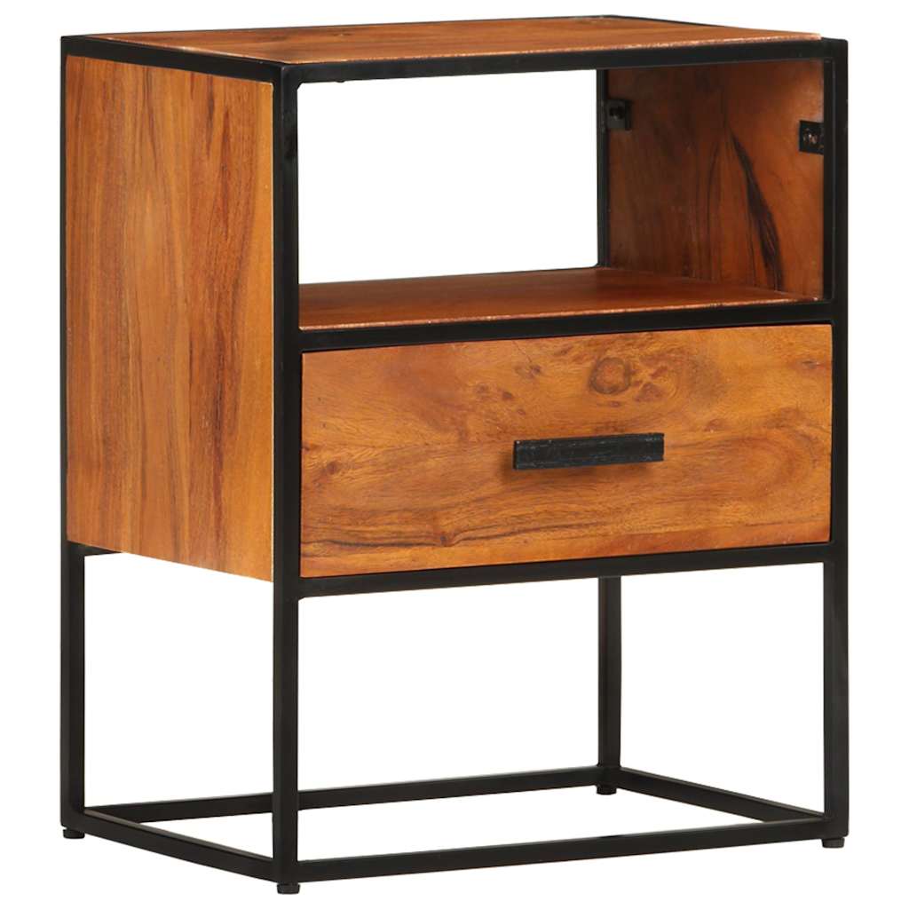 327446 vidaXL Bed Cabinet 40x30x50 cm Solid Acacia Wood