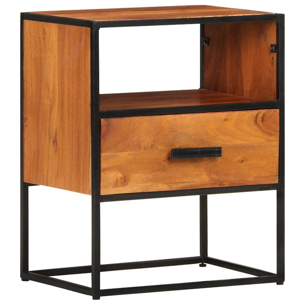 327446 vidaXL Bed Cabinet 40x30x50 cm Solid Acacia Wood