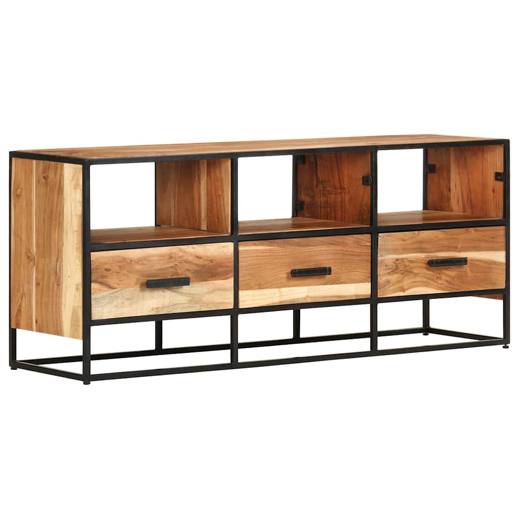 327448 vidaXL TV Cabinet 110x30x45 cm Solid Acacia Wood