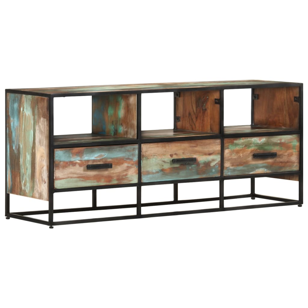 vidaXL TV Cabinet 110x30x45 cm Solid Reclaimed Wood