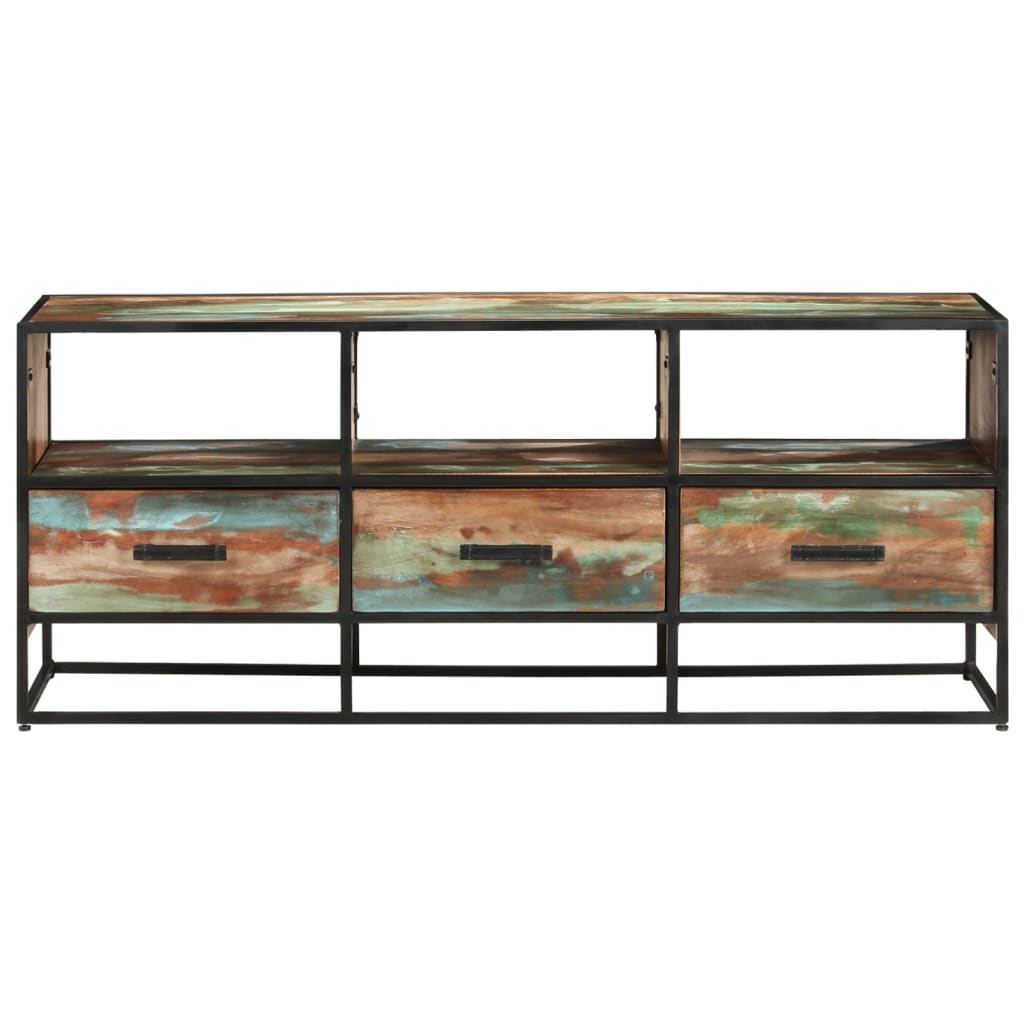 vidaXL TV Cabinet 110x30x45 cm Solid Reclaimed Wood