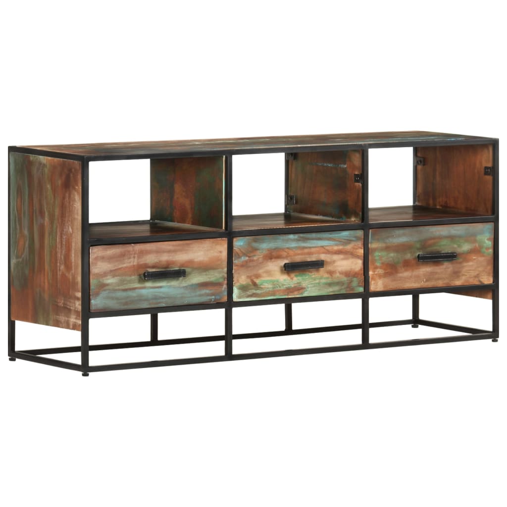 vidaXL TV Cabinet 110x30x45 cm Solid Reclaimed Wood