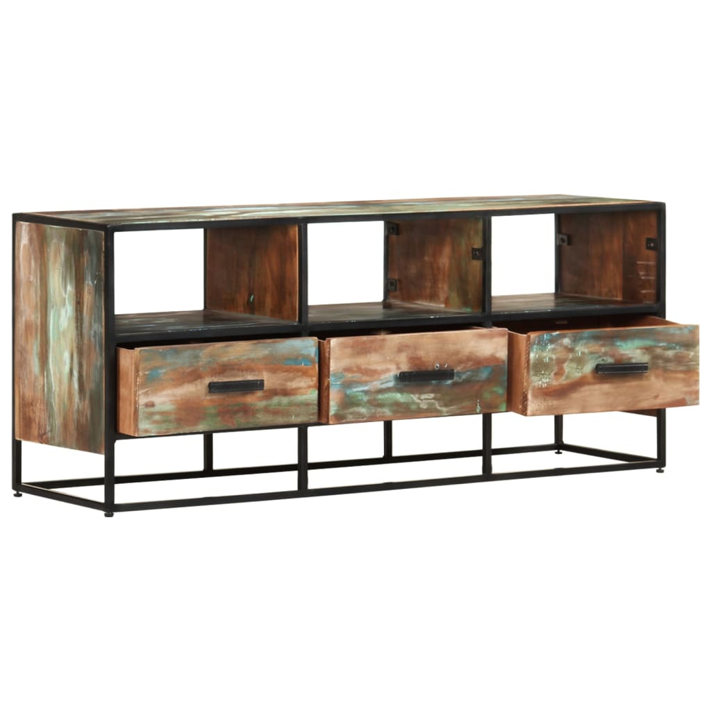 vidaXL TV Cabinet 110x30x45 cm Solid Reclaimed Wood