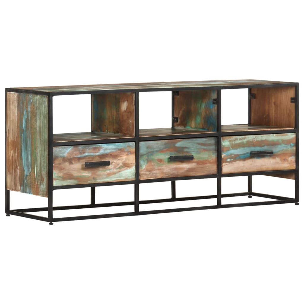 vidaXL TV Cabinet 110x30x45 cm Solid Reclaimed Wood