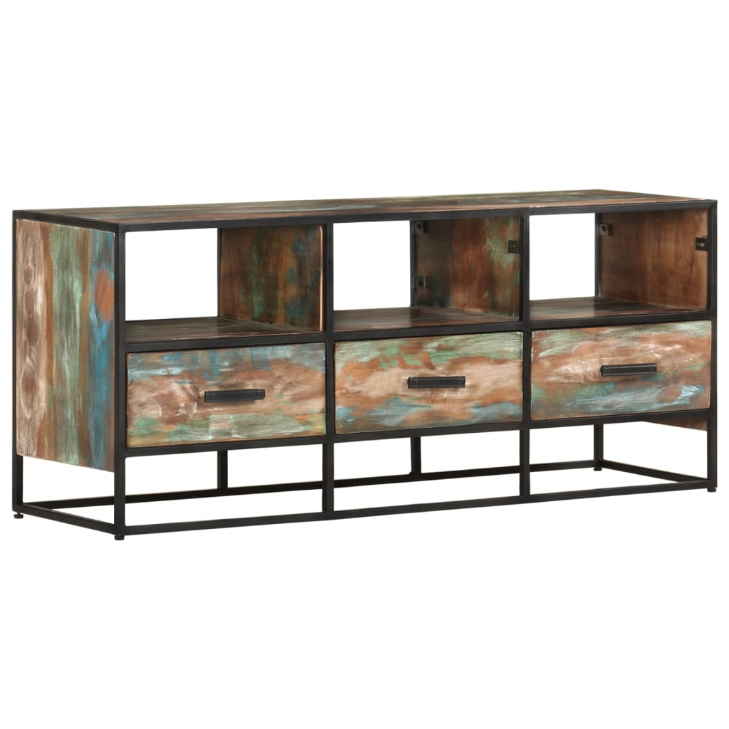 vidaXL TV Cabinet 110x30x45 cm Solid Reclaimed Wood