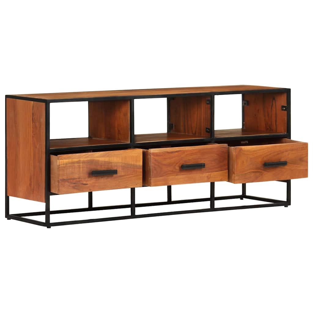 327450 vidaXL TV Cabinet 110x30x45 cm Solid Acacia Wood