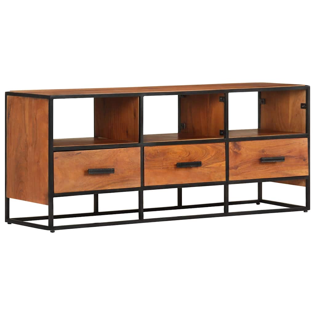 327450 vidaXL TV Cabinet 110x30x45 cm Solid Acacia Wood