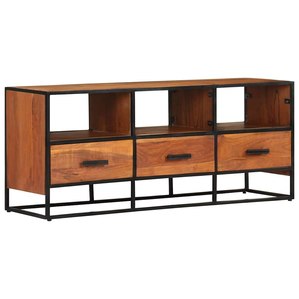 327450 vidaXL TV Cabinet 110x30x45 cm Solid Acacia Wood