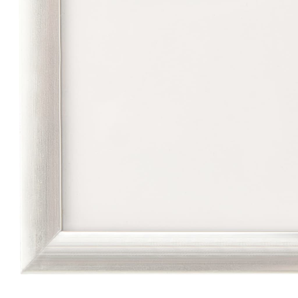 Photo Frames Collage 5 pcs for Wall or Table Silver 70x90cm MDF