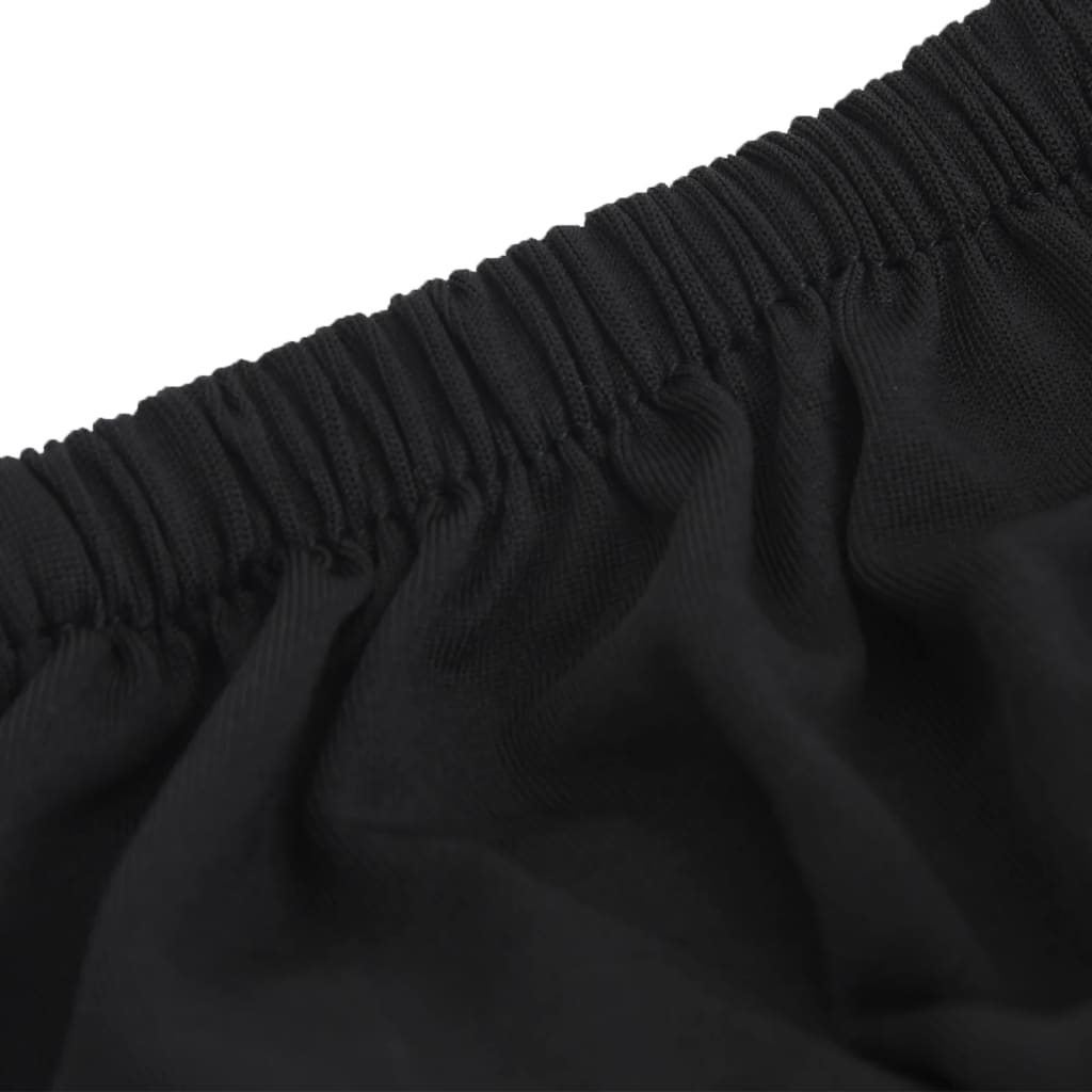 Stretch Couch Slipcover Black Polyester Jersey