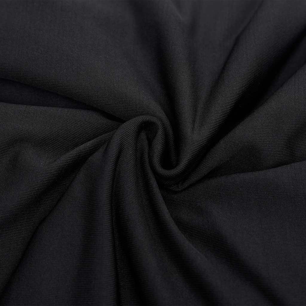 332933 vidaXL 2-Seater Stretch Couch Slipcover Black Polyester Jersey