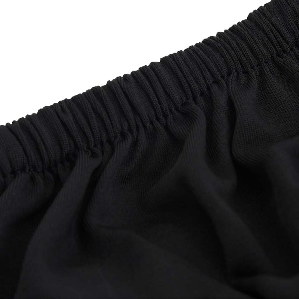 332934 vidaXL 3-Seater Stretch Couch Slipcover Black Polyester Jersey