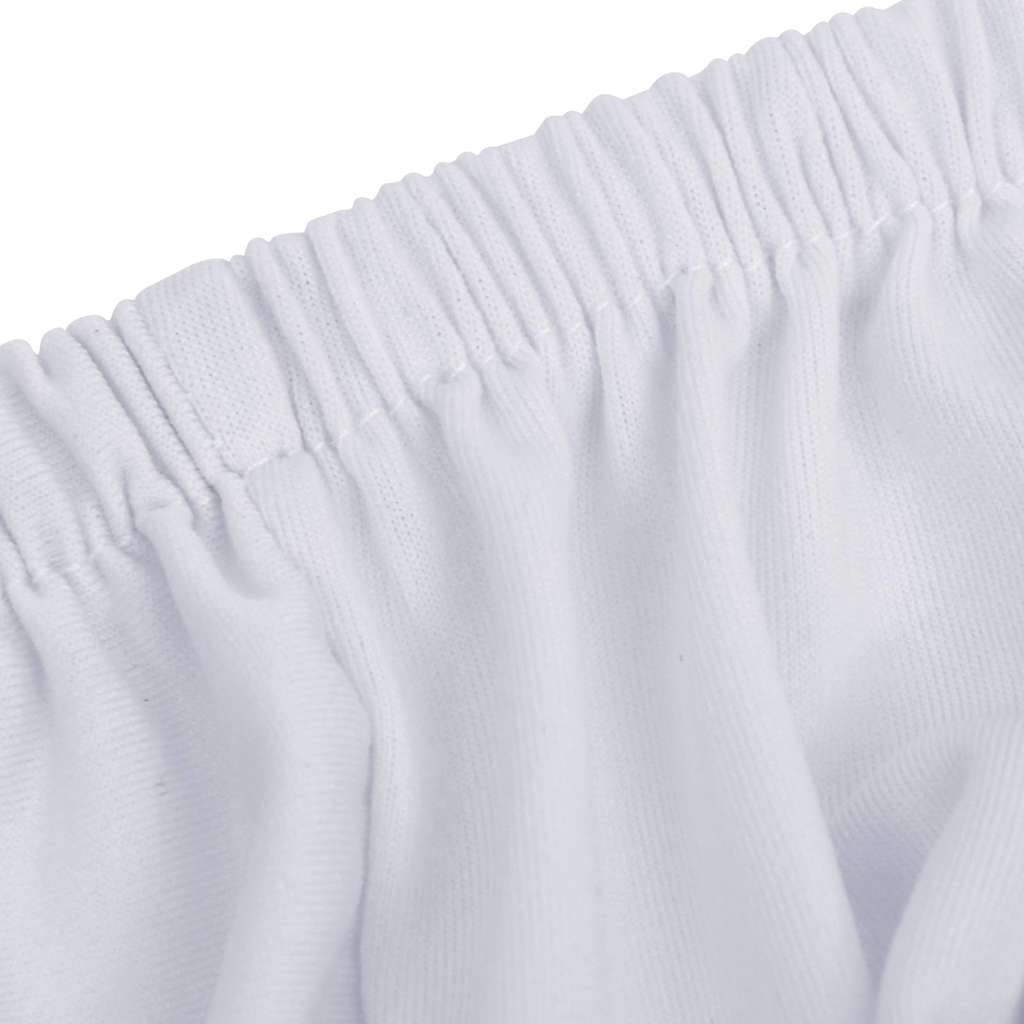 332951 vidaXL 4-Seater Stretch Couch Slipcover White Polyester Jersey