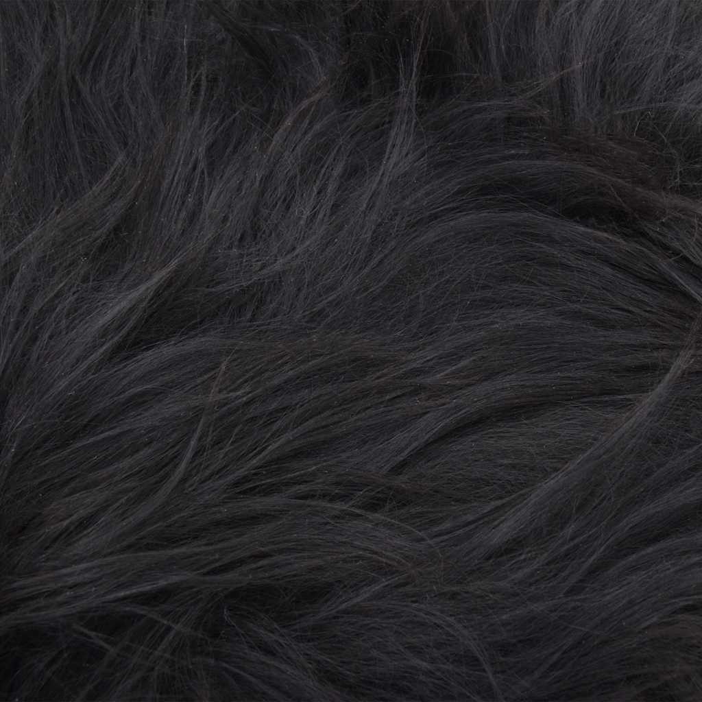 Icelandic Sheepskin Chair Cover Black 70x110 cm