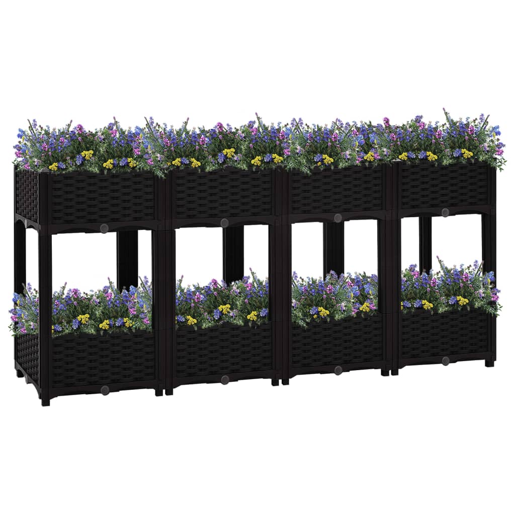 vidaXL Raised Bed 160x40x71 cm Polypropylene