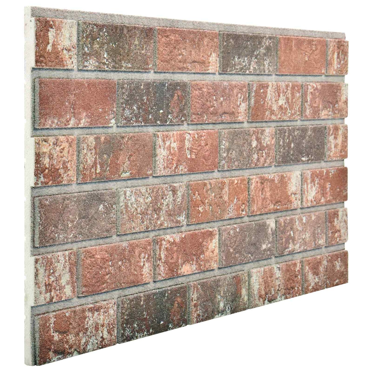Wall Panels 10 pcs 100 x 50 cm Dark Brown and Grey EPS Foam
