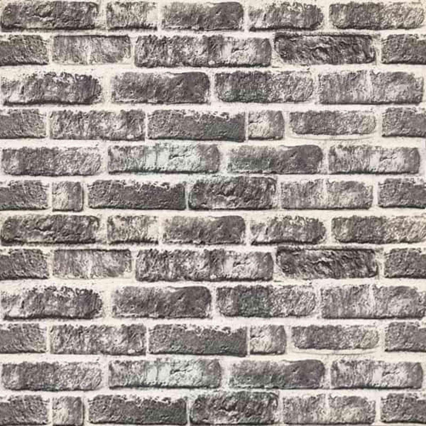 Wall Panels 10 pcs 100 x 50 cm Dark Grey and White EPS Foam