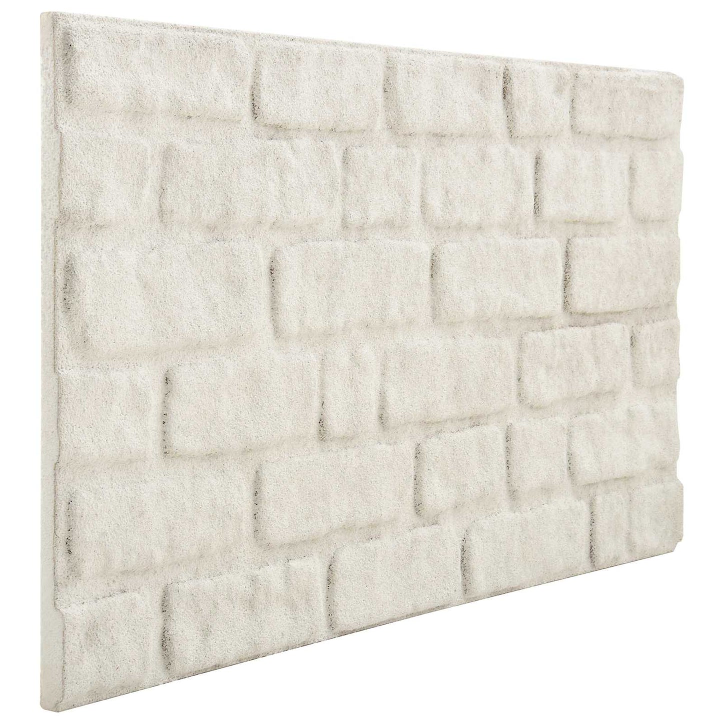 Wall Panels 10 pcs 100 x 50 cm White EPS Foam