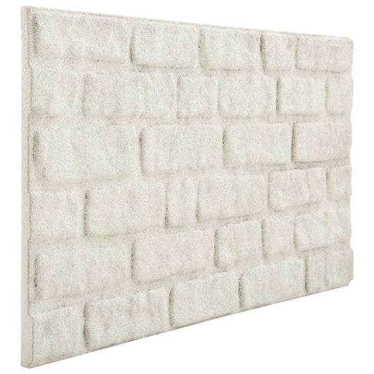 Wall Panels 10 pcs 100 x 50 cm White EPS Foam