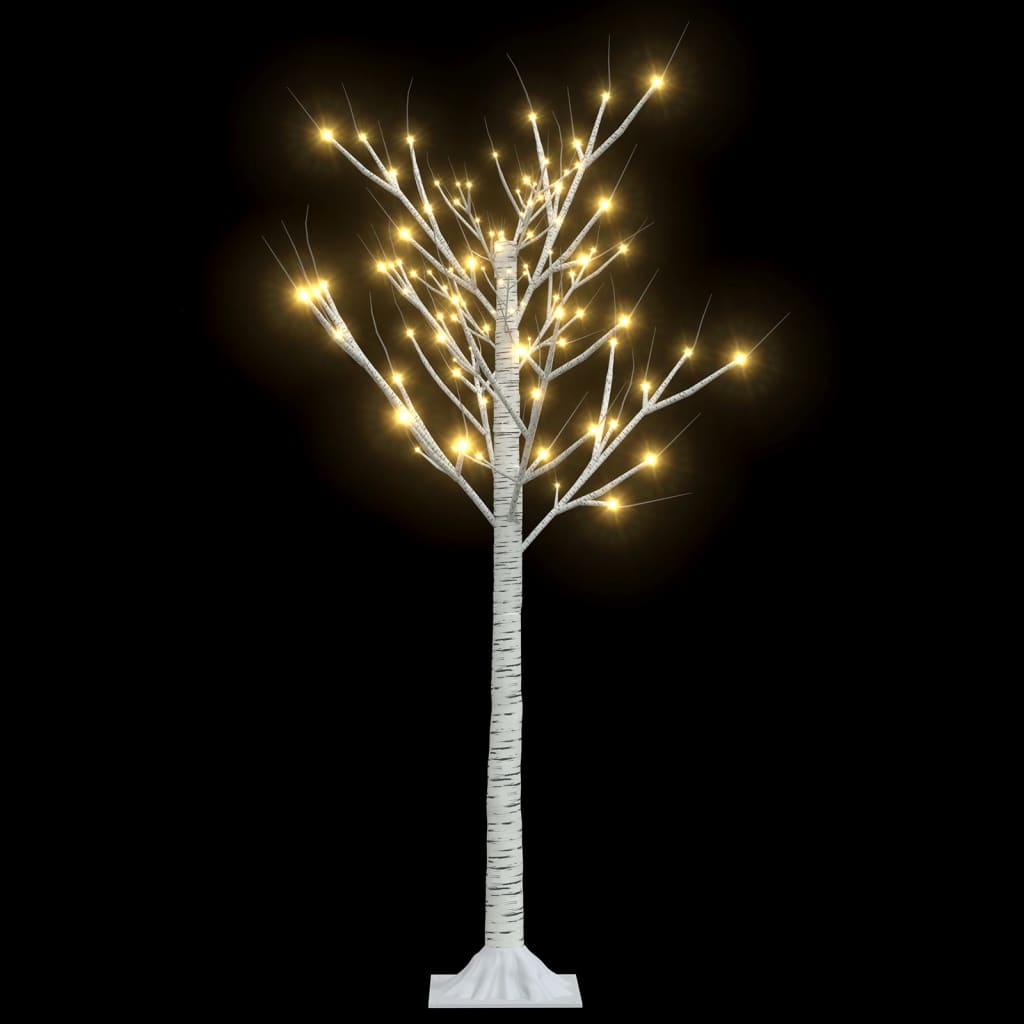 vidaXL Christmas Tree 128 LEDs 1.2 m Warm White Willow Indoor Outdoor