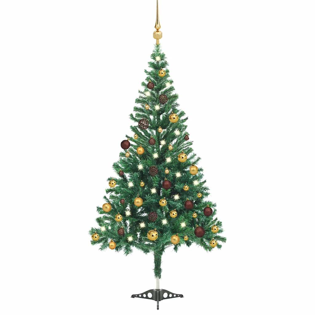 vidaXL Artificial Pre-lit Christmas Tree with Ball Set 180cm 564 Branches