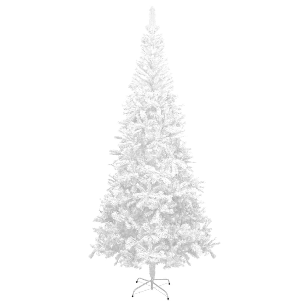 vidaXL Artificial Pre-lit Christmas Tree with Ball Set L 240 cm White