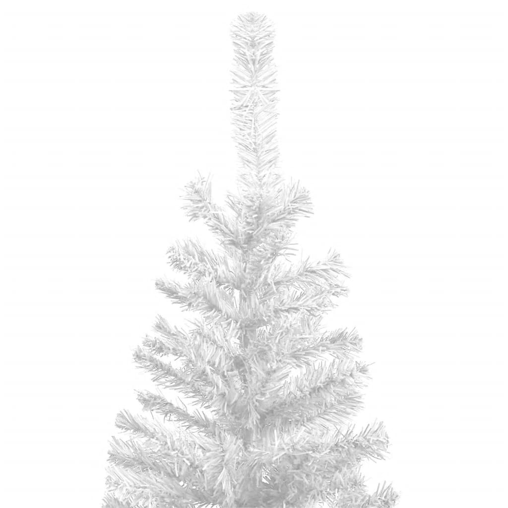 vidaXL Artificial Pre-lit Christmas Tree with Ball Set L 240 cm White