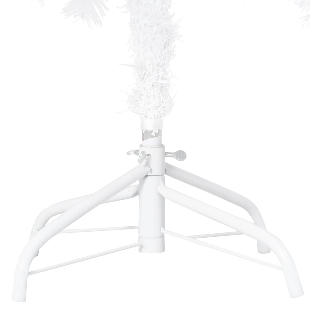 vidaXL Artificial Pre-lit Christmas Tree with Ball Set White 150 cm PVC