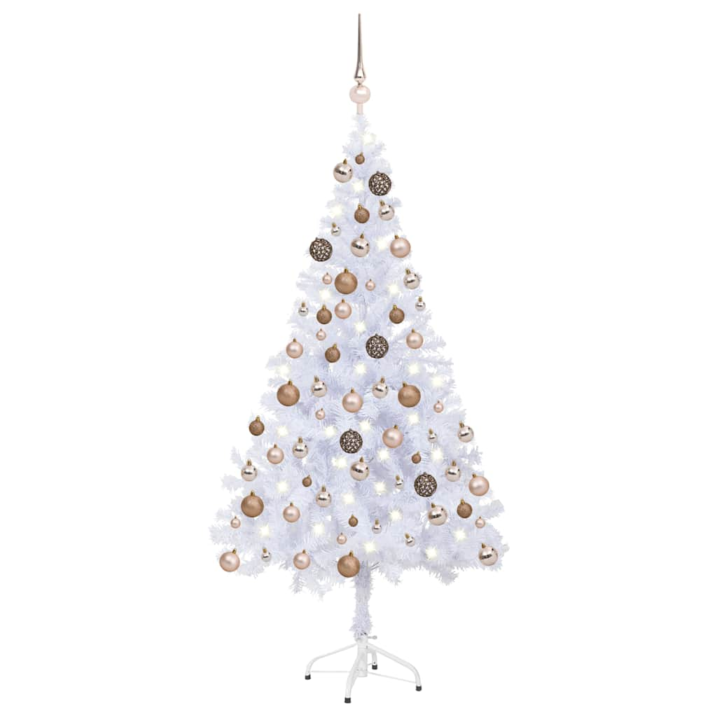 vidaXL Artificial Pre-lit Christmas Tree with Ball Set 150cm 380 Branches