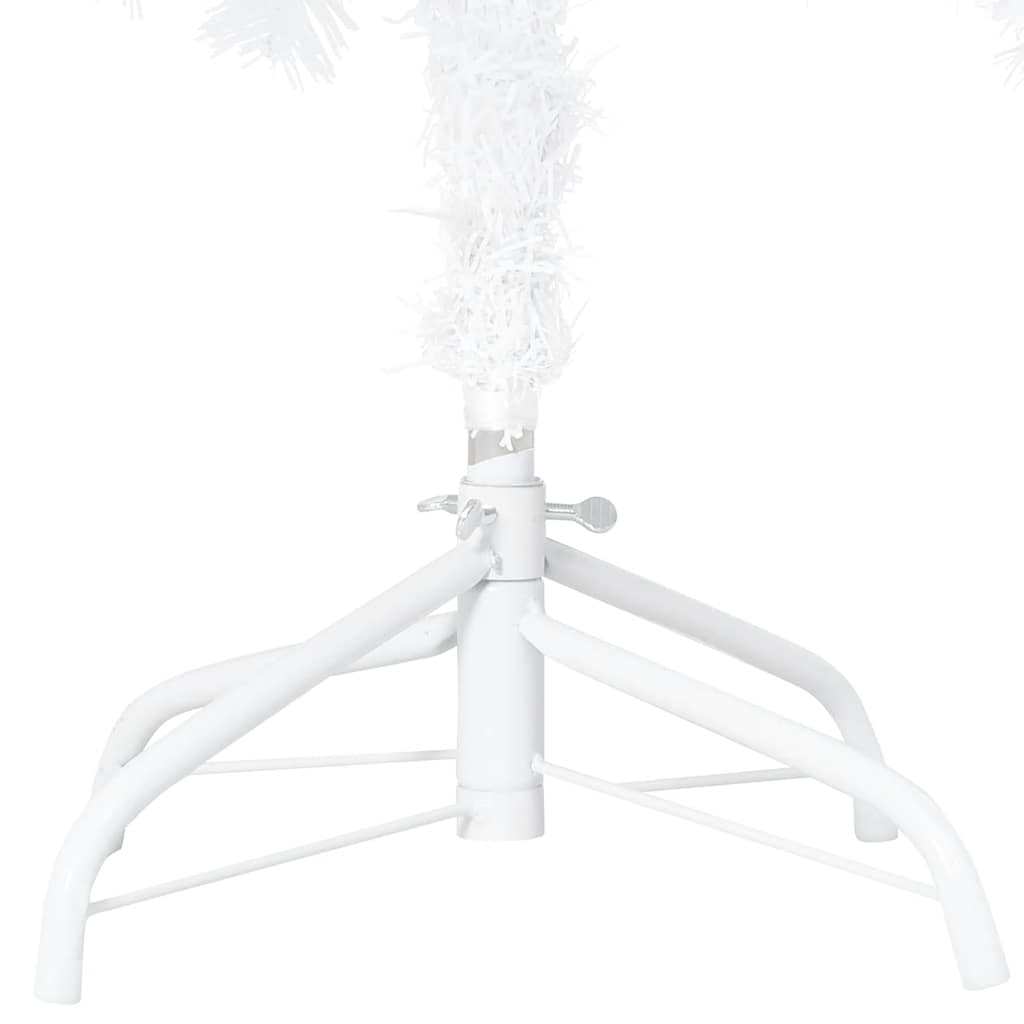 vidaXL Artificial Pre-lit Christmas Tree with Ball Set White 120 cm PVC