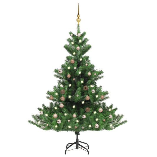 Nordmann Fir Artificial Christmas Tree LED&Ball Set Green 150cm
