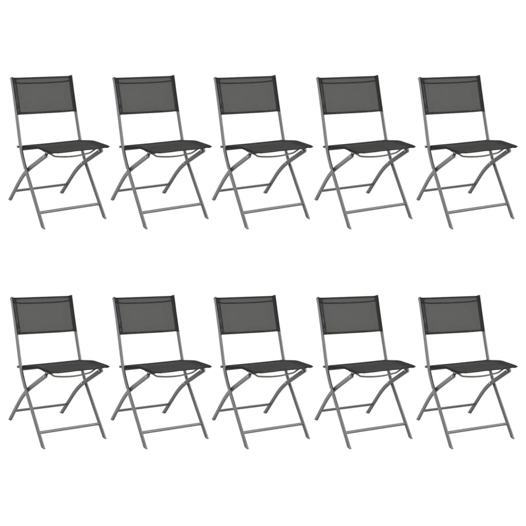 vidaXL 11 Piece Outdoor Dining Set Steel