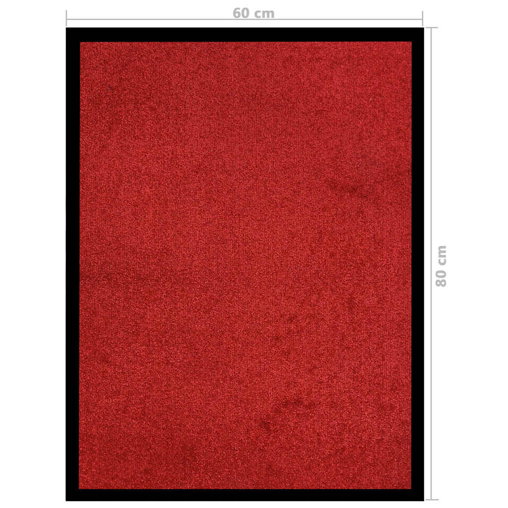 Doormat Red 60x80 cm