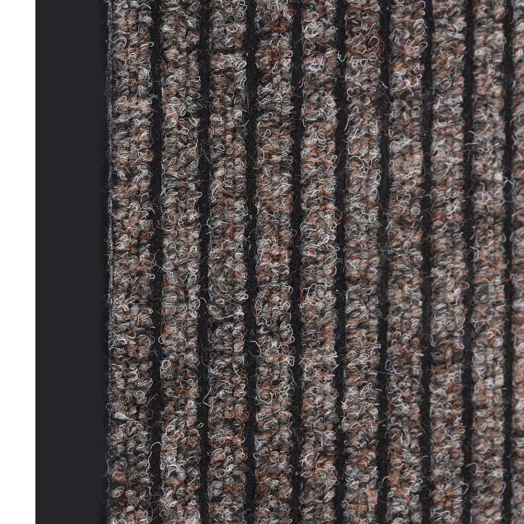 Doormat Striped Beige 60x80 cm