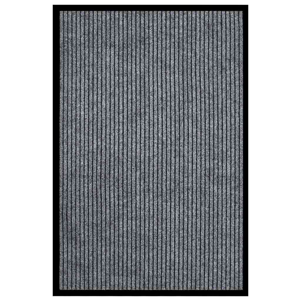 Doormat Striped Grey 80x120 cm