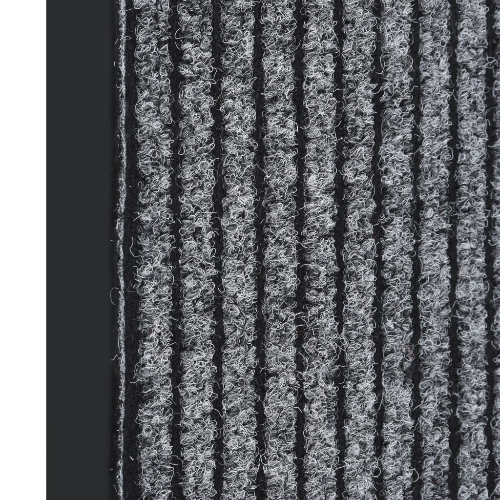 Doormat Striped Grey 80x120 cm