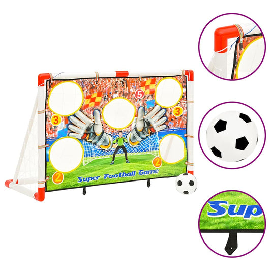 Children Football Goal Set with Goal Wall 120x51x77,5 cm
