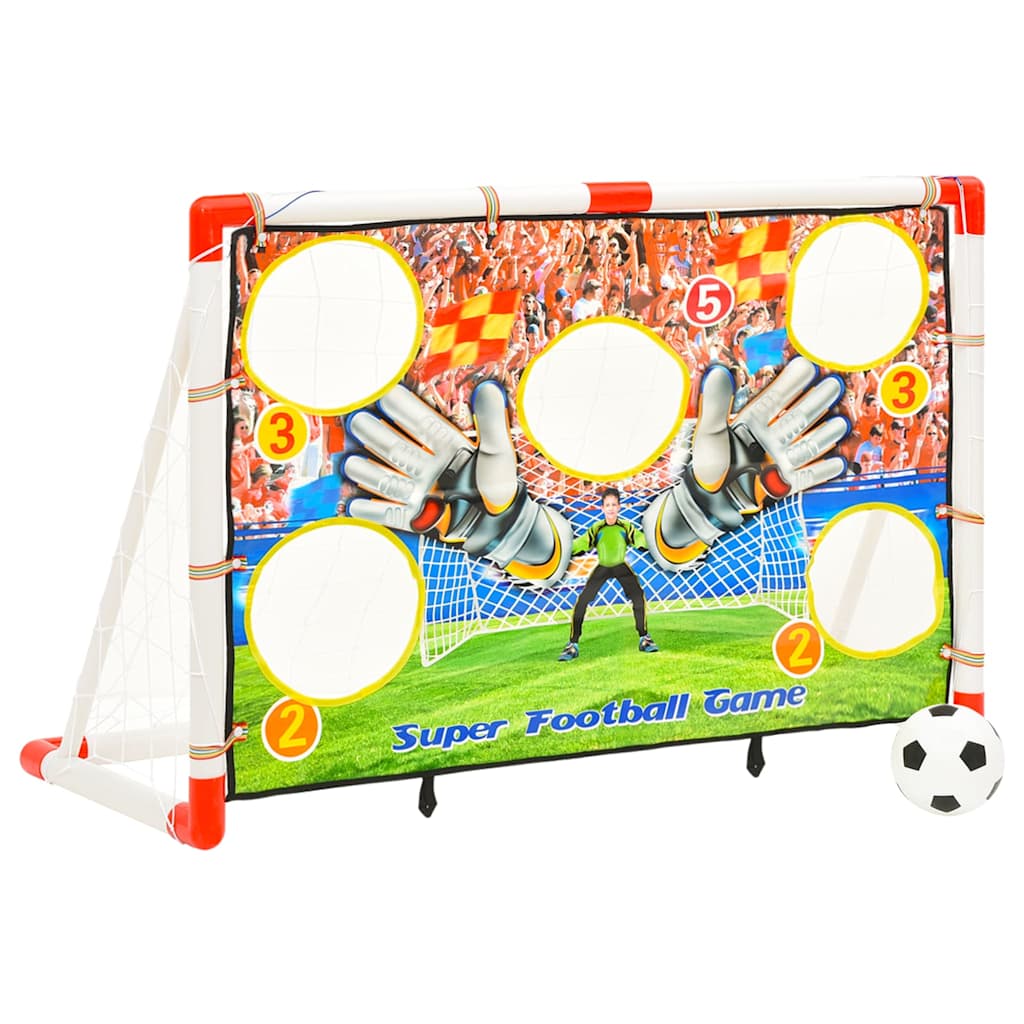 Children Football Goal Set with Goal Wall 120x51x77,5 cm