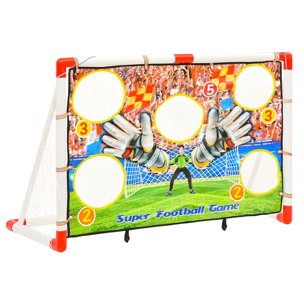 Children Football Goal Set with Goal Wall 120x51x77,5 cm