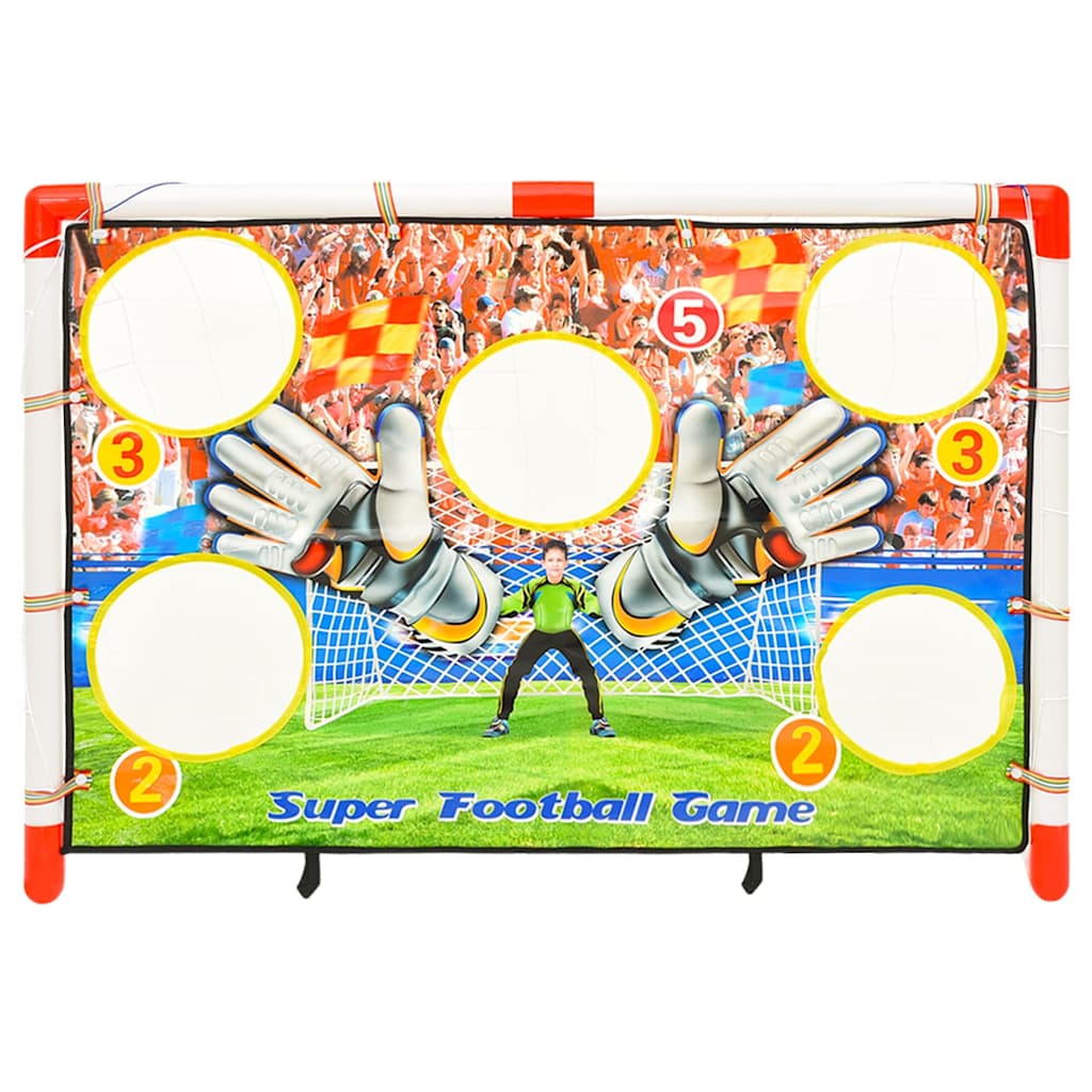 Children Football Goal Set with Goal Wall 120x51x77,5 cm