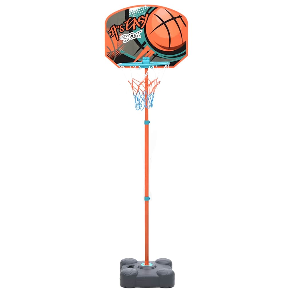 80355 vidaXL Portable Basketball Play Set Adjustable 109-141 cm