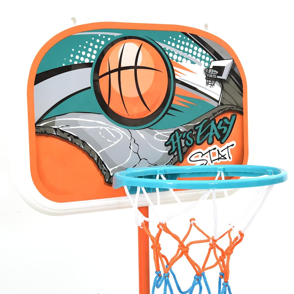 80356 vidaXL Portable Basketball Play Set Adjustable 133-160 cm