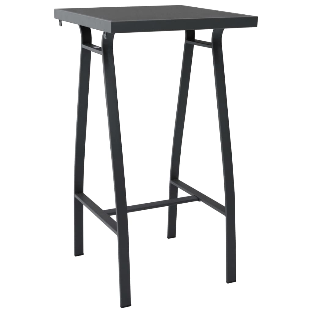Garden Bar Set | Black | Tempered glass | Durable | Garden Bar Set