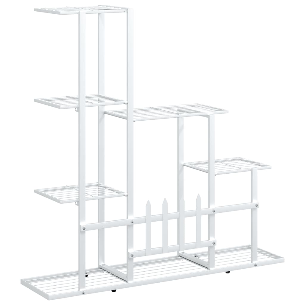 Flower Stand 94.5x25x88 cm White Metal