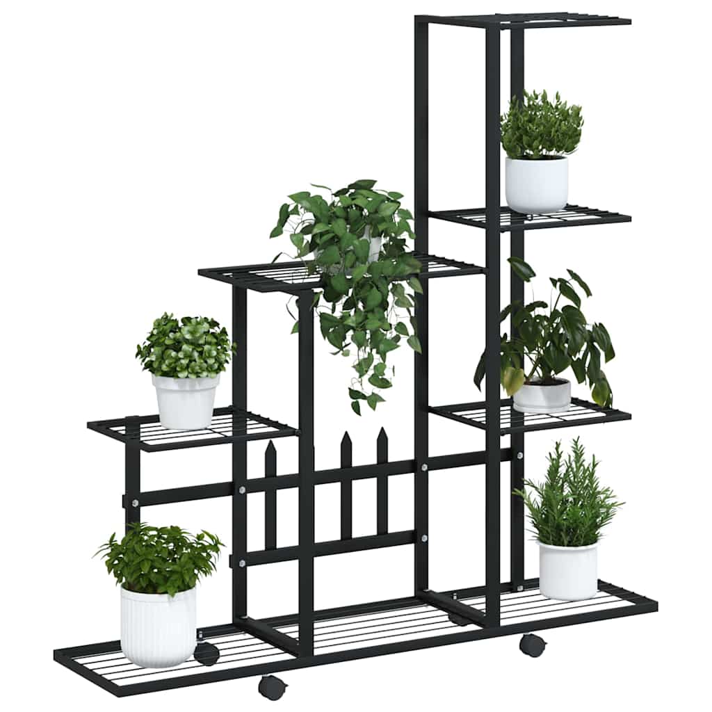 Plant Stand | Black | Powder-coated metal | 94.5 cm x 25 cm x 92.5 cm