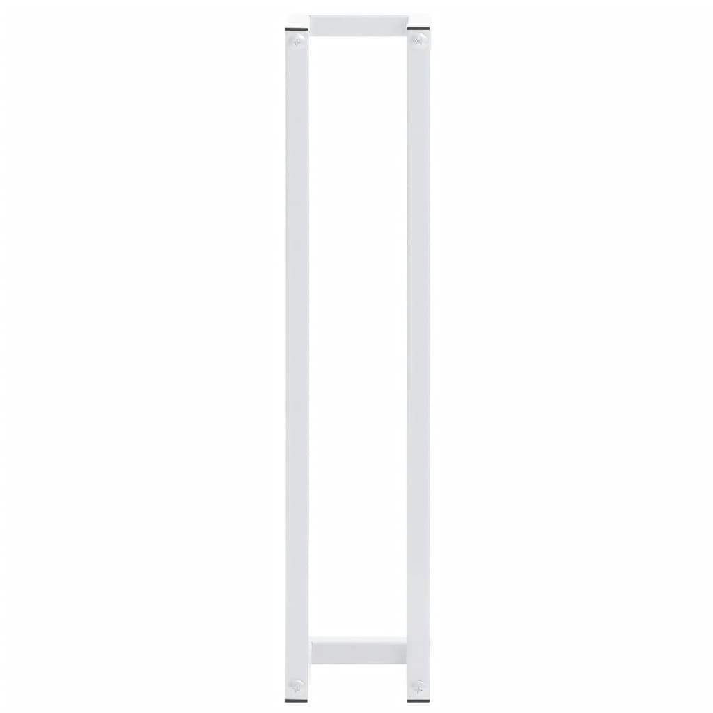 vidaXL Towel Rack White 12.5x12.5x60 cm Steel