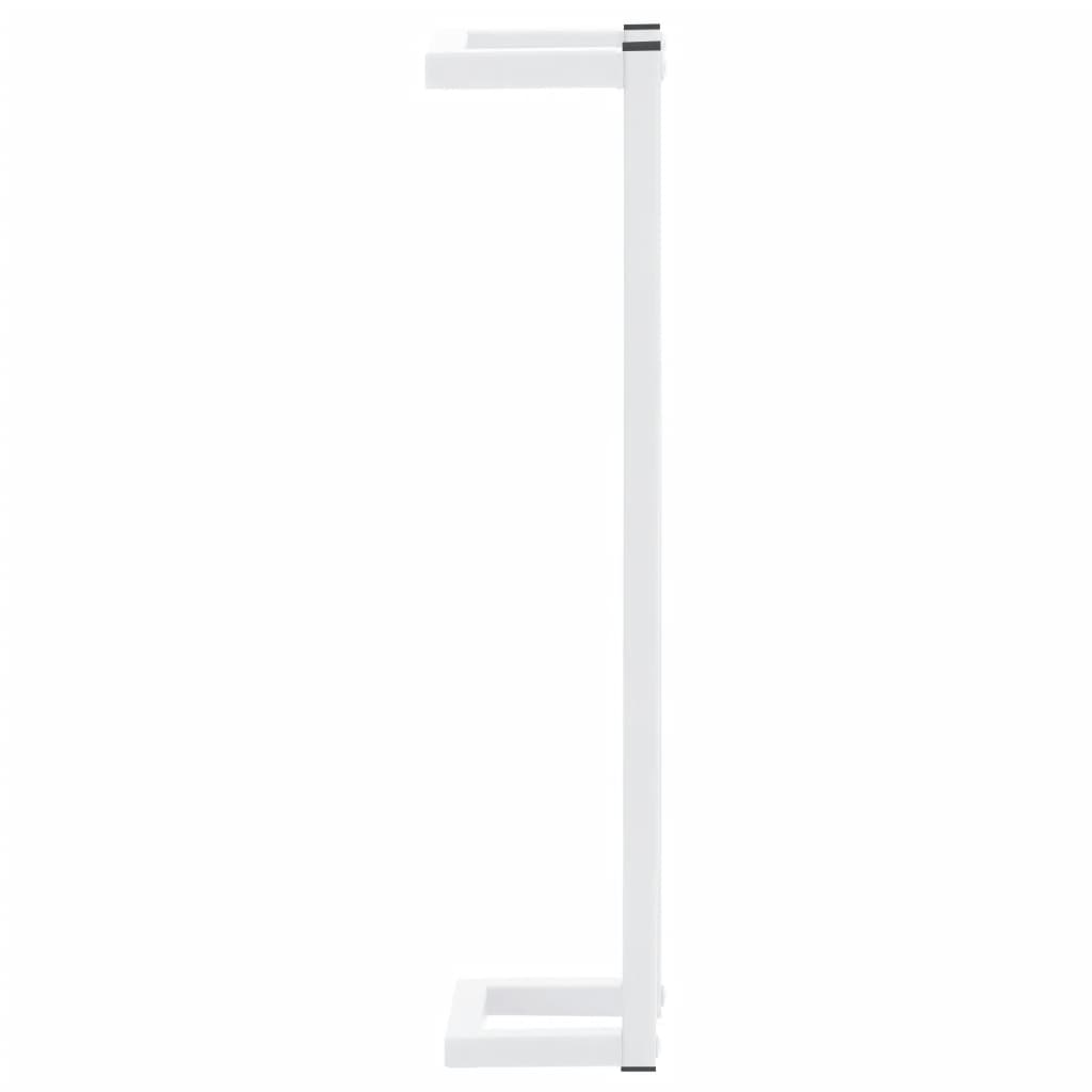 vidaXL Towel Rack White 12.5x12.5x60 cm Steel