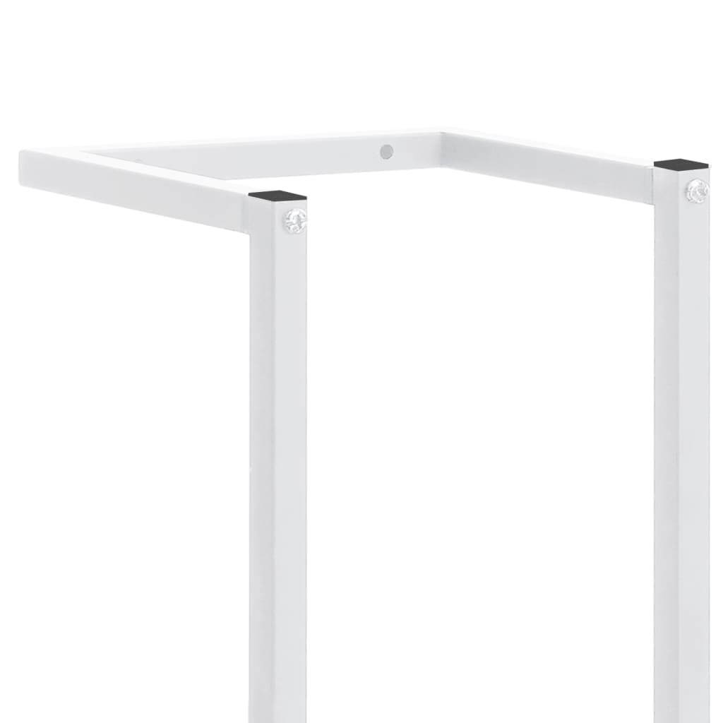 vidaXL Towel Rack White 25x20x95 cm Steel