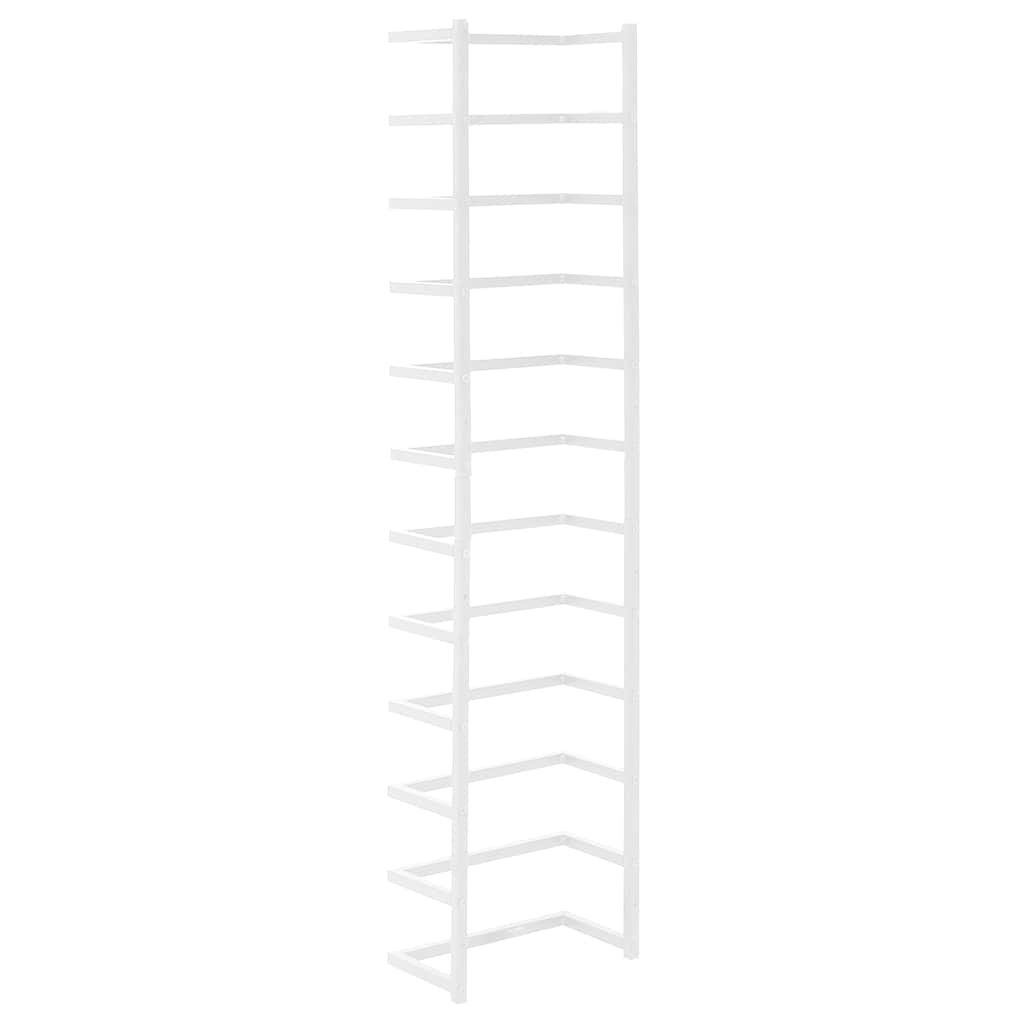Towel Rack White 24x12x96 cm Steel