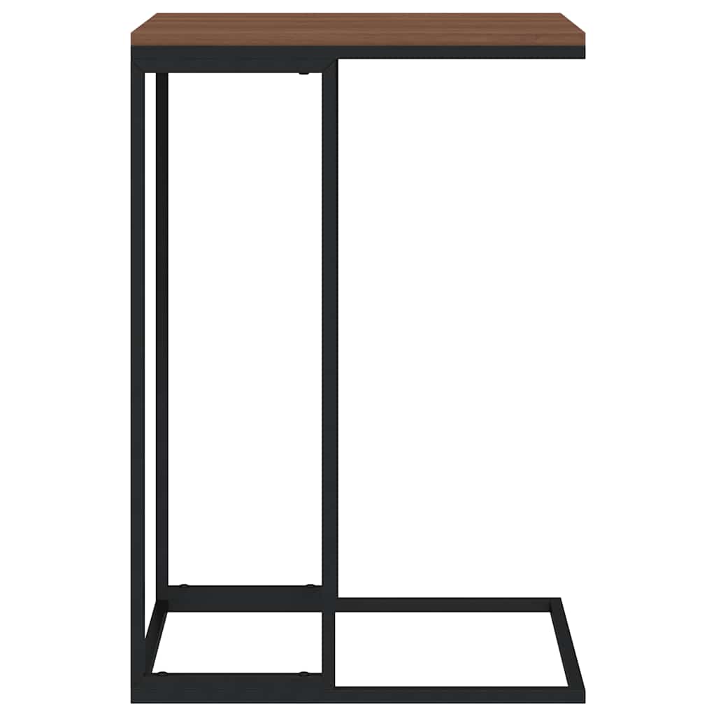 Side Table Black 40x30x59 cm Engineered Wood